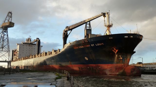 CMA CGM Fort Saint Louis - Forme Joubert - 02 fevrier 2013 (5).JPG